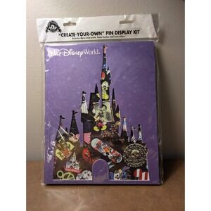 DISNEY Parks WDW CASTLE "Create Your Own" Pin Board Pin Display Kit (NEW)